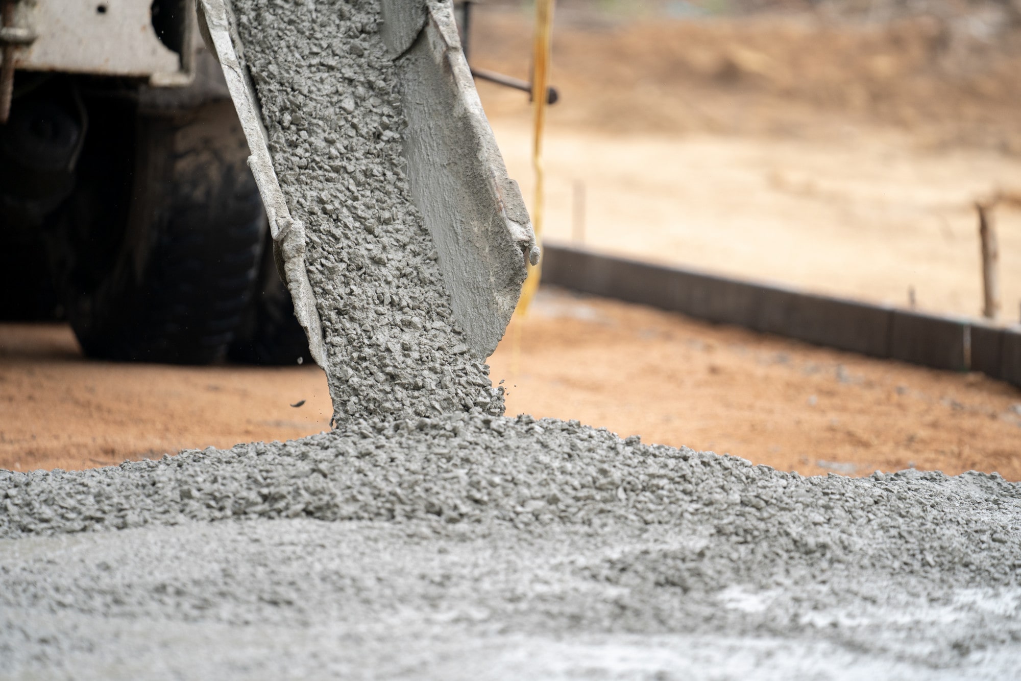 Hazır beton dökümünden bir detay